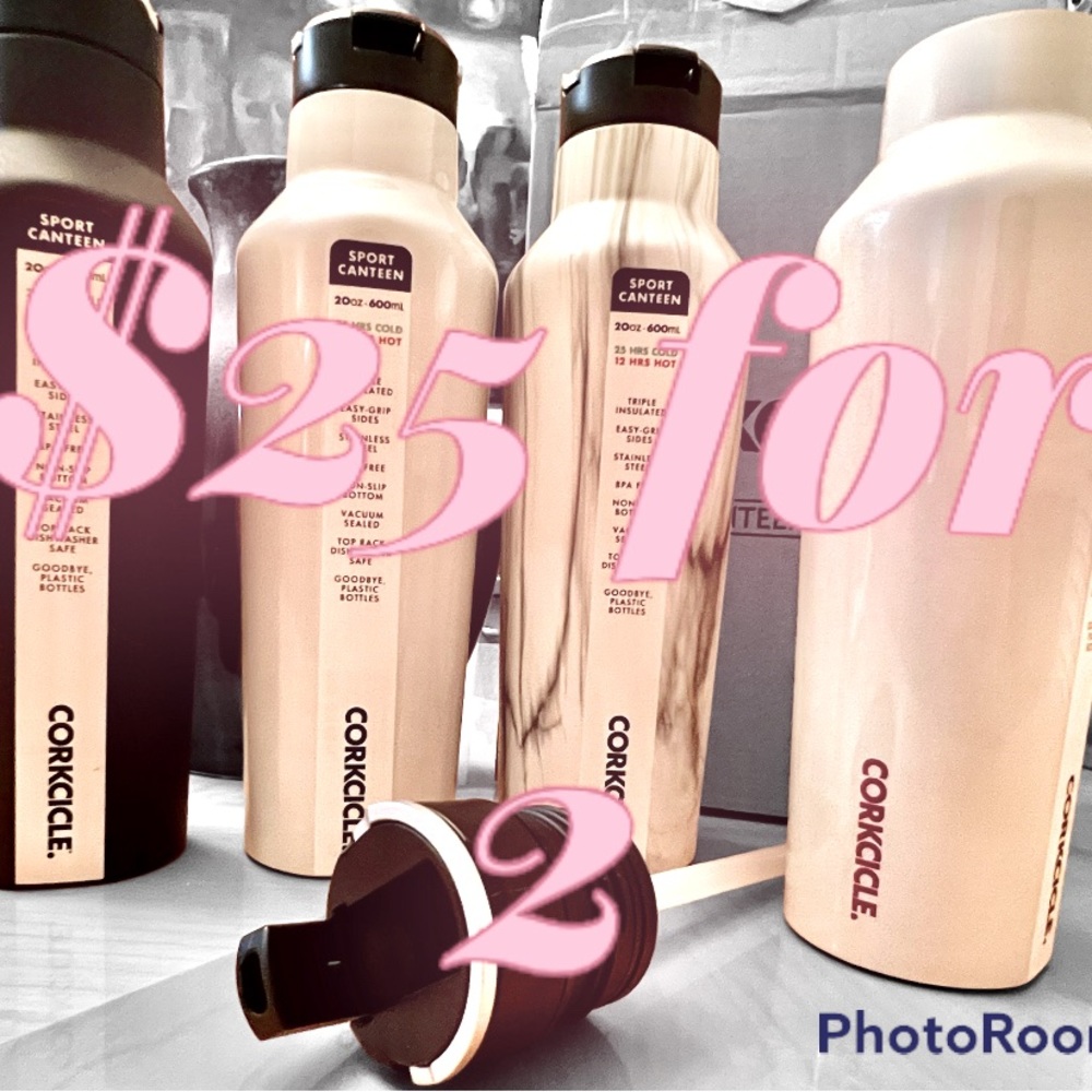 2 20oz Corkcicle Sports Canteens